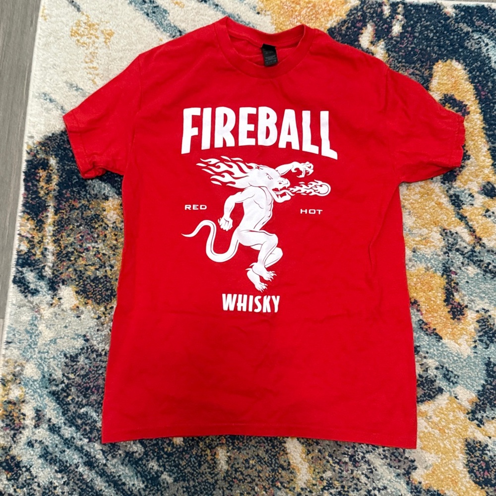 Fireball Red Cotton T-Shirt size small